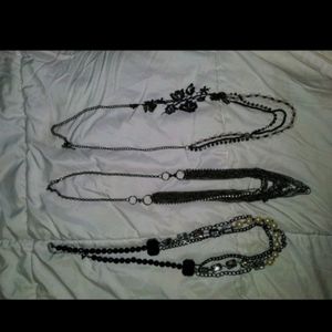 3 long 4 short necklaces